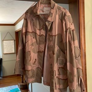 Anthropologie camo jacket